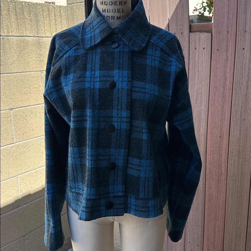 ZARA | Women’s Plaid Button Front Jacket